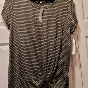 Knot front shirt